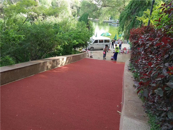 吉林彩色路面施工